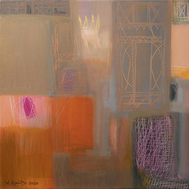 Krooniga (akrüül, 2026) 50x50cm